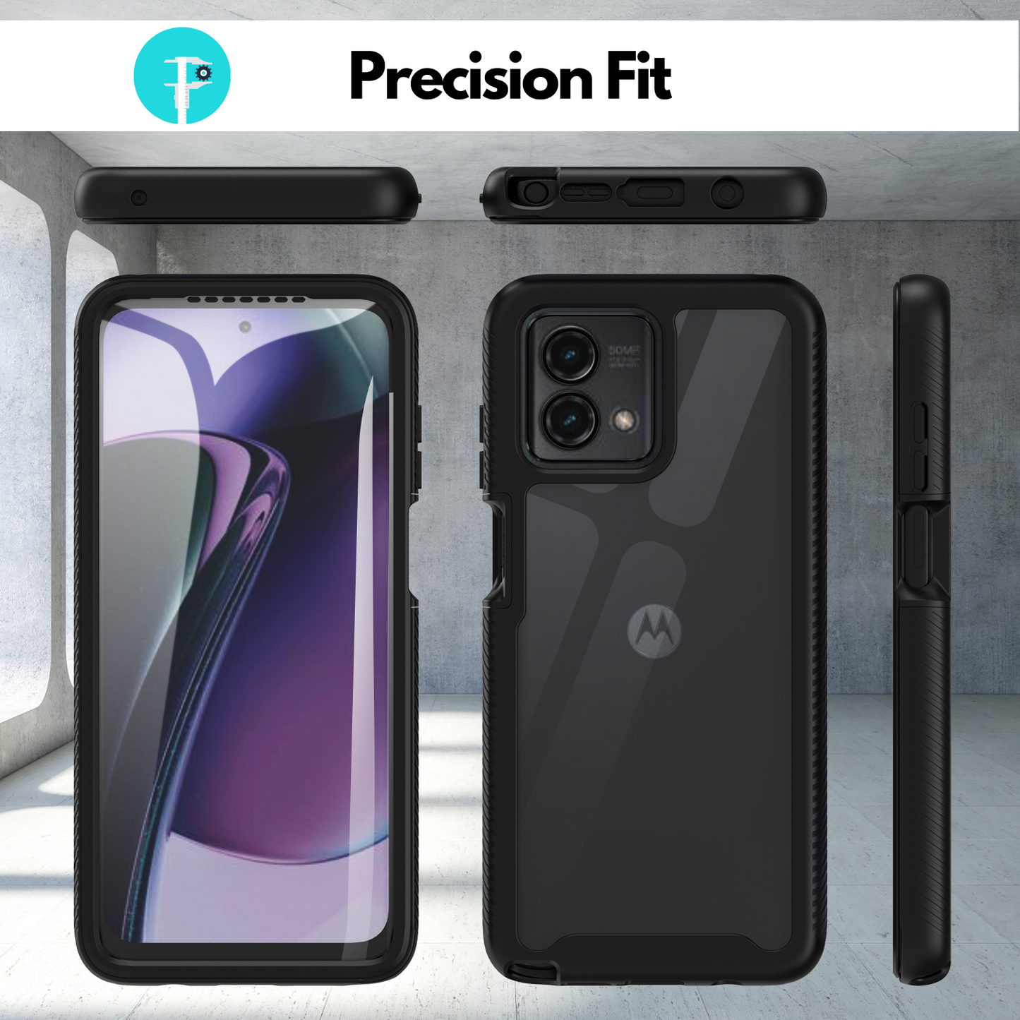Moto G Stylus 5G 2023 Case, Heavy-Duty Case with Built-in Screen Protector for Motorola Moto G Stylus 5G 2023