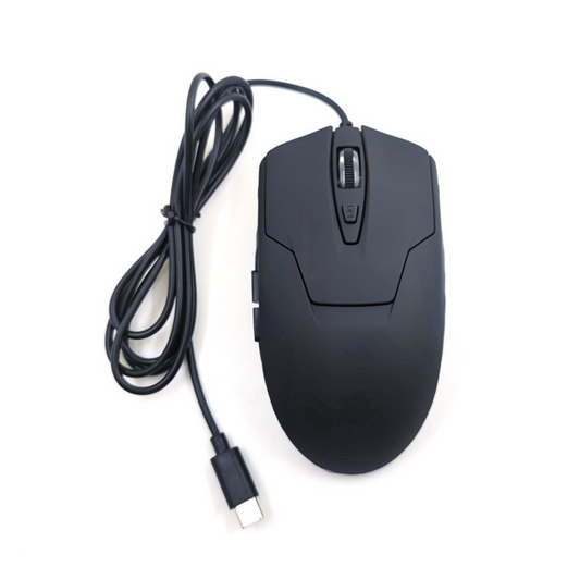 Wired USB-C Mouse, 6-Button Quiet Click Computer Mouse - Silent Gaming Mouse Type-C