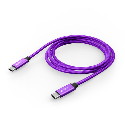 CBUS 10ft USB-C to USB-C Braided Cable — Purple