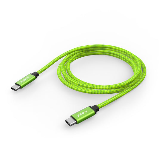 CBUS 10ft USB-C to USB-C Braided Cable — Green