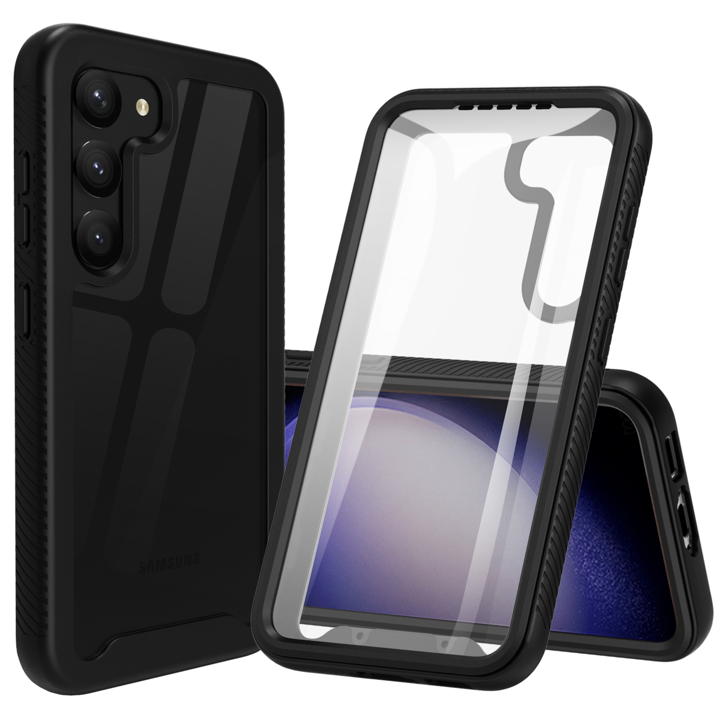 Heavy-Duty Case with Built-in Screen Protector for Samsung Galaxy S23 FE