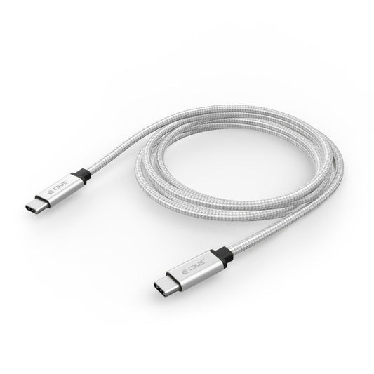 CBUS 10ft USB-C to USB-C Braided Cable — Silver