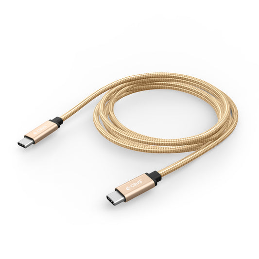 CBUS 10ft USB-C to USB-C Braided Cable — Beige Gold