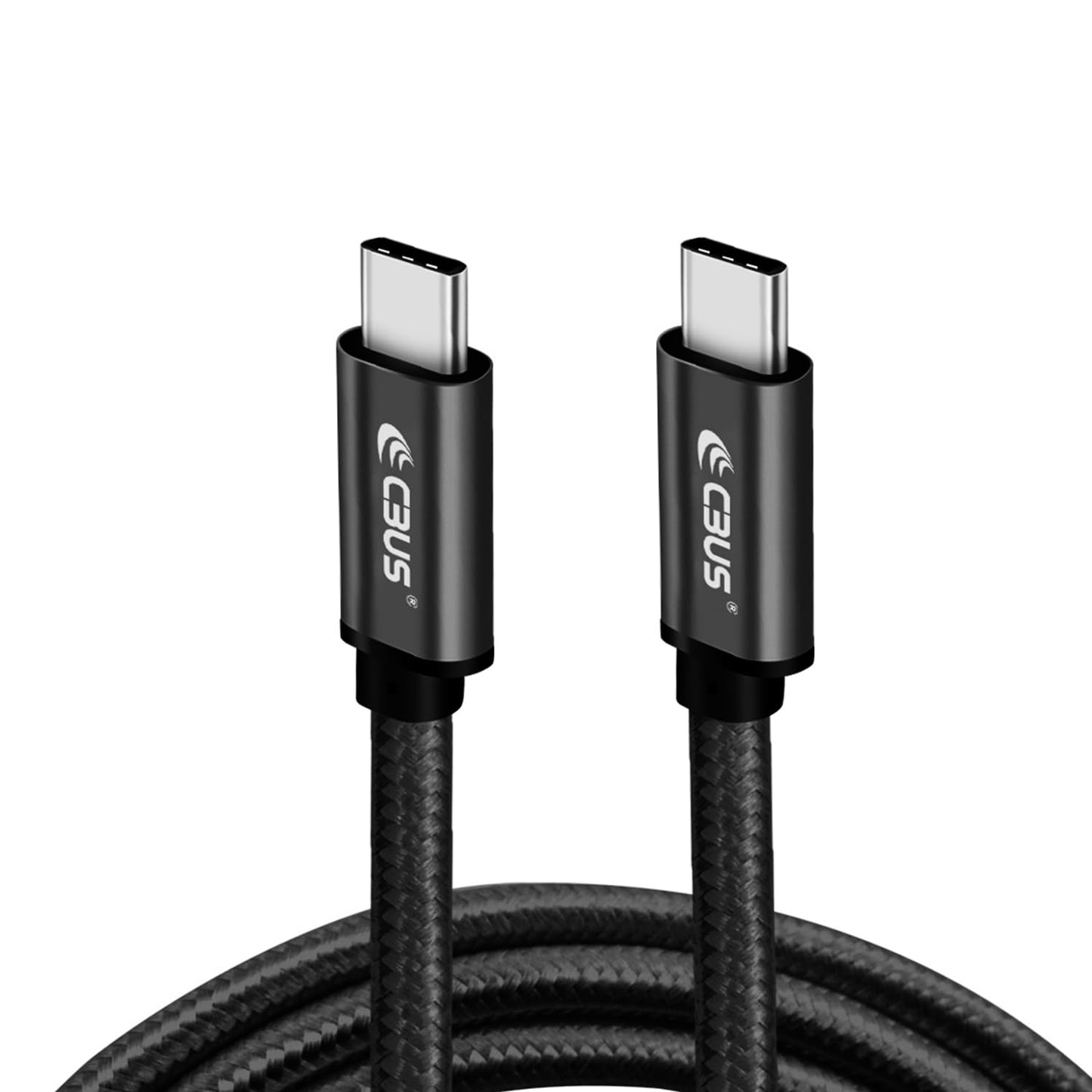 CBUS 10ft USB-C to USB-C Braided Cable — Black