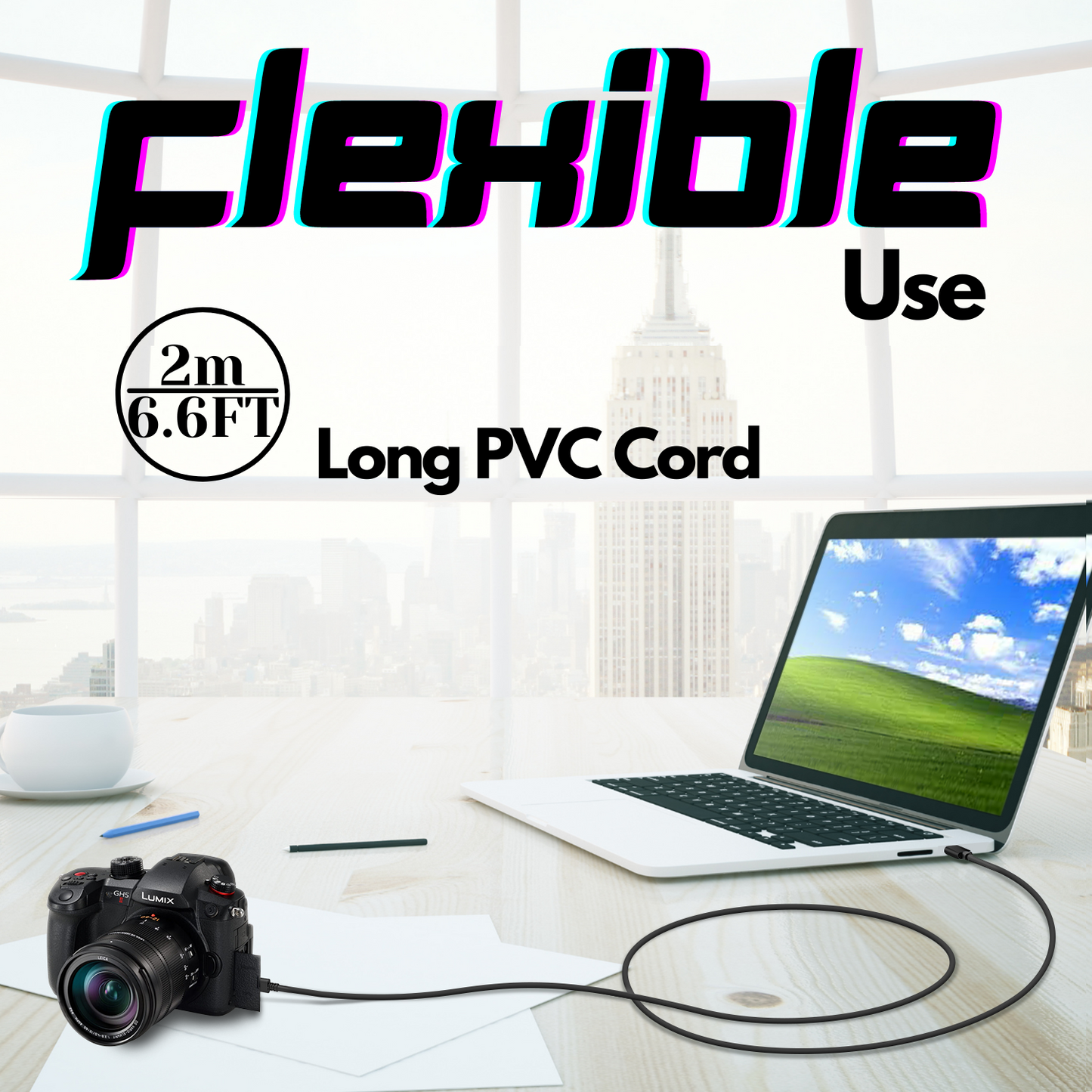 6ft USB-C to USB-A Camera Cable