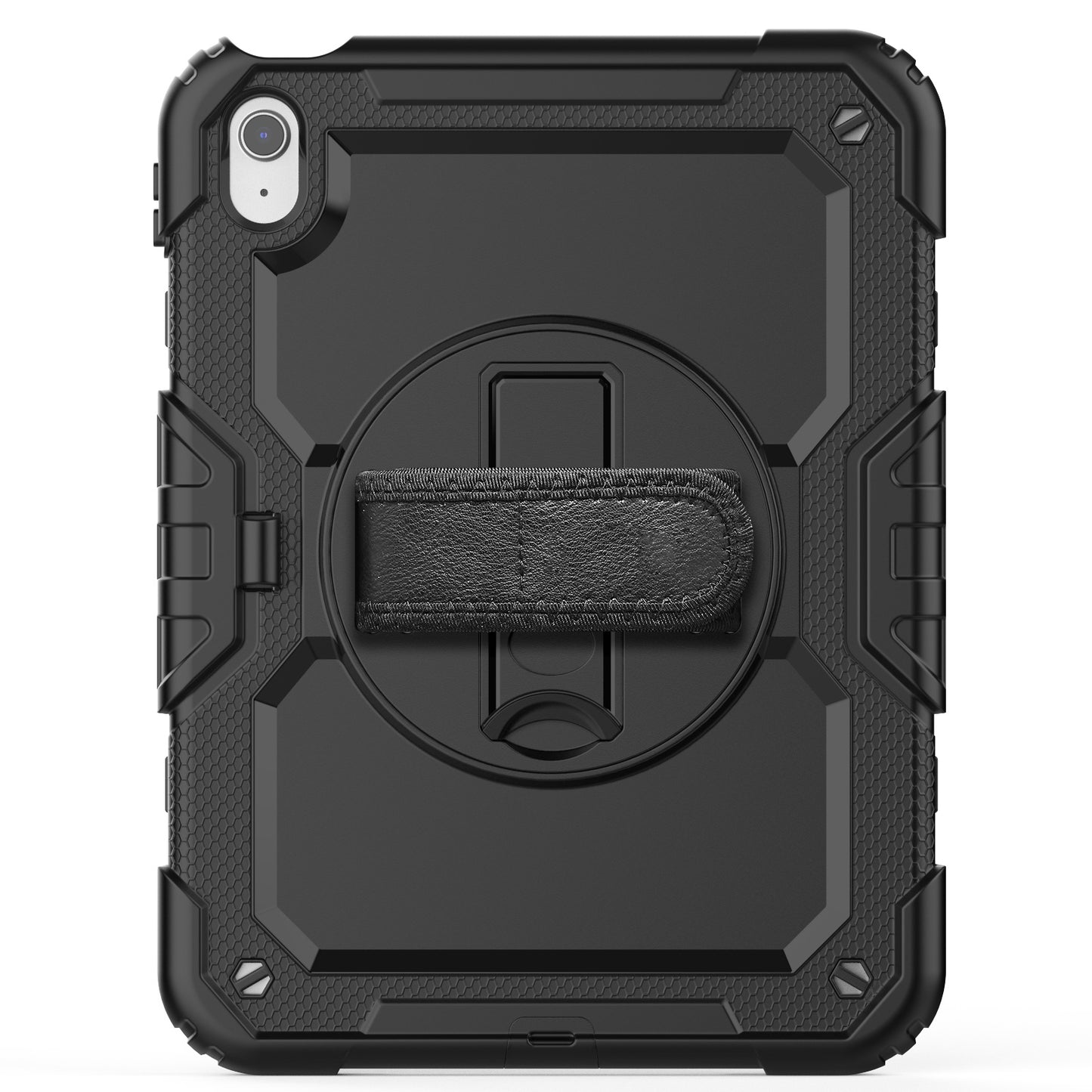iPad 11 Inch (A16) 2025 Case Heavy Duty Shockproof with Screen Protector, 360° Stand & Shoulder Strap