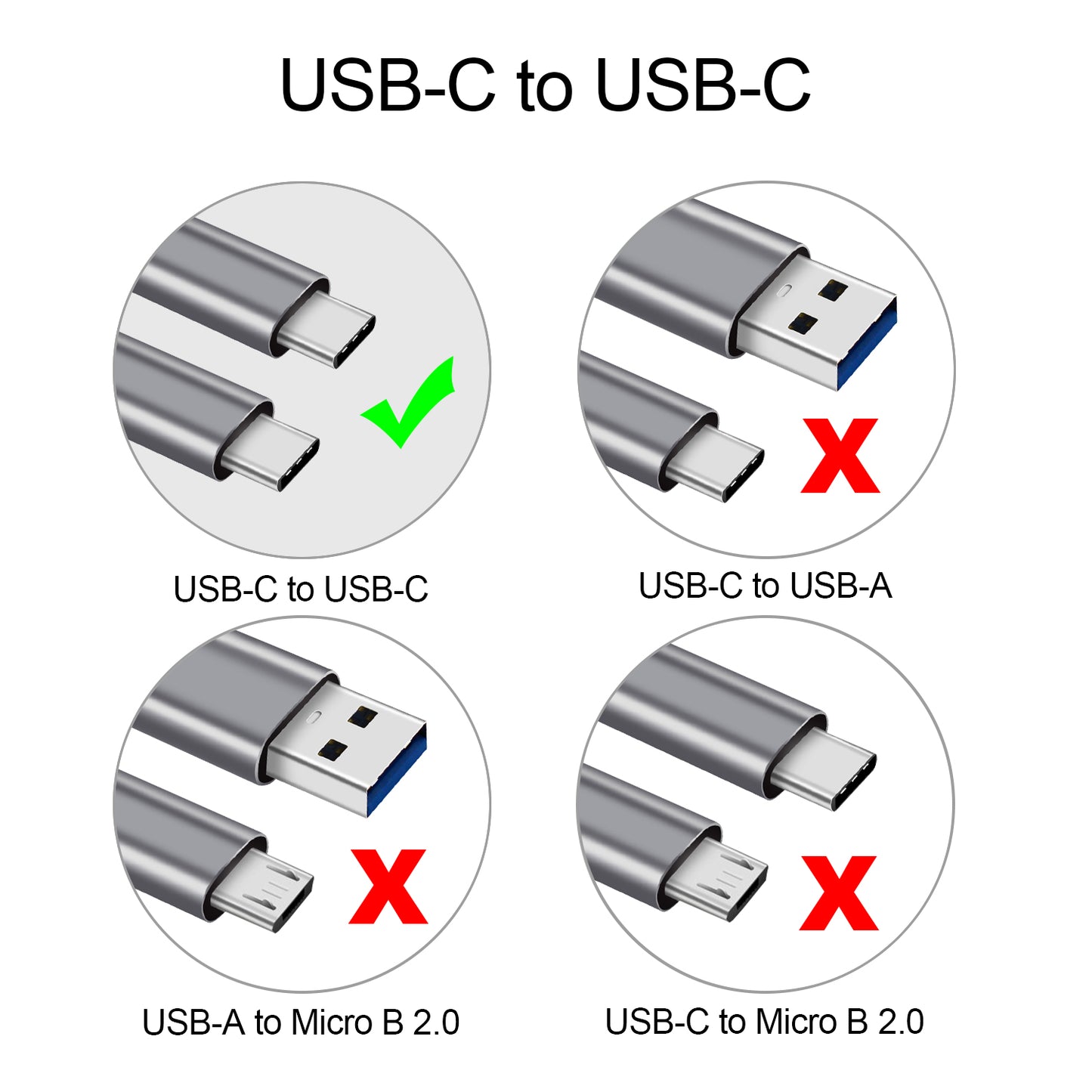 CBUS 10ft USB-C to USB-C Braided Cable — Space Gray