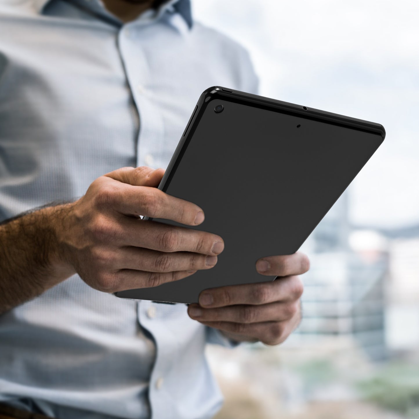 Matte Black Flex-Gel Silicone TPU Case for iPad 9th, 8th & 7th Generation 10.2" (2021, 2020, 2019)