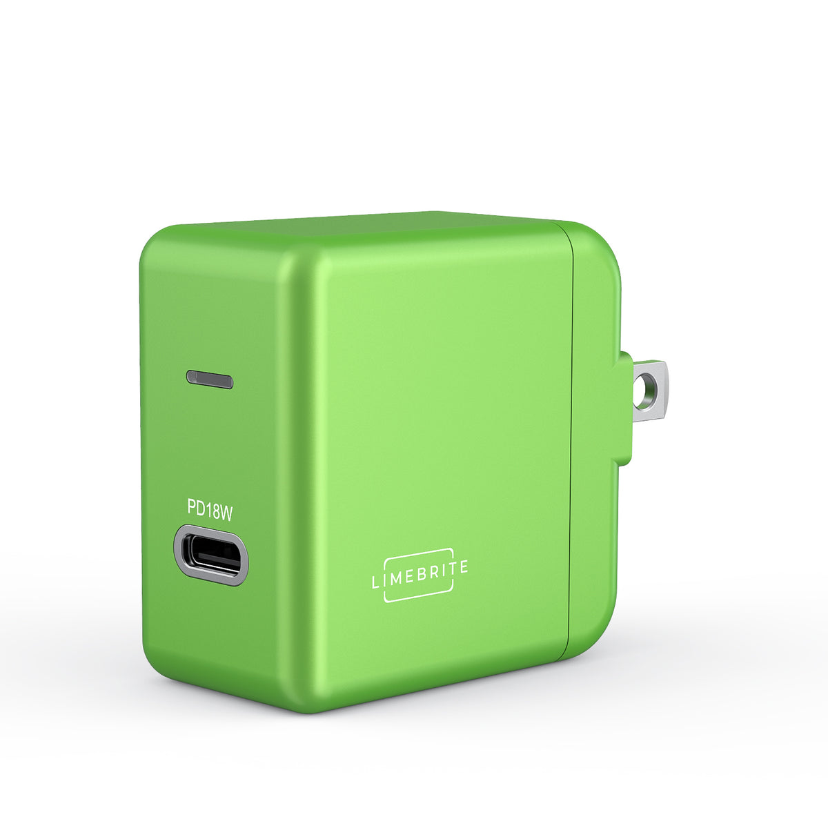 Limebrite Fast Charger for iPhone 17/16/15/Pro/Max/Plus, iPad Air, iPad Pro, Mini 6 (USB-C) Green