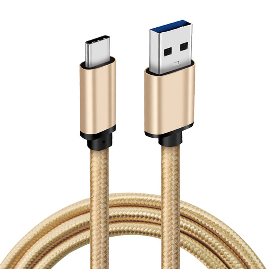 6ft Heavy-Duty Double Braided Fast Charging USB-C Cable (Beige Gold)