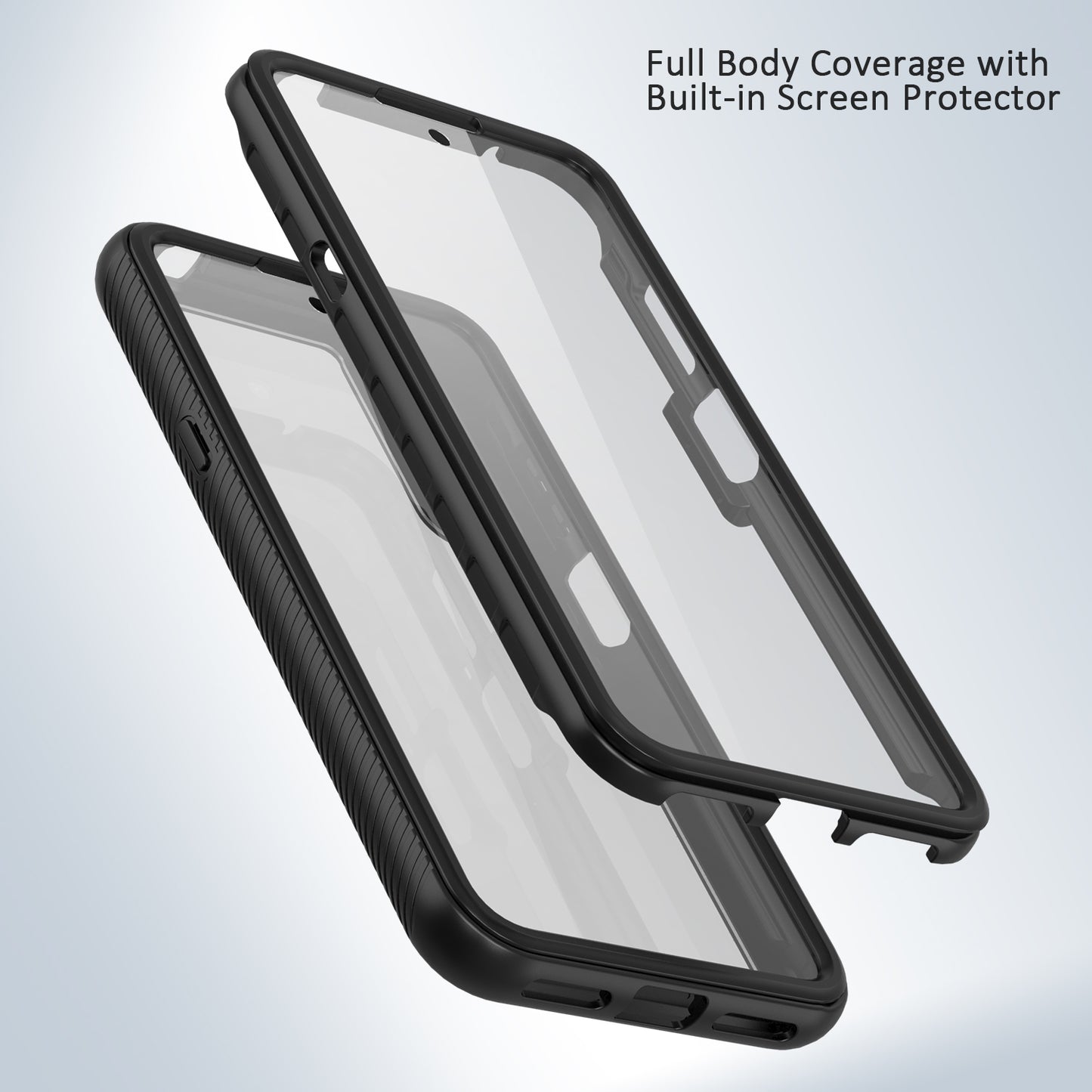 Heavy-Duty Case with Built-in Screen Protector for TCL 20s
