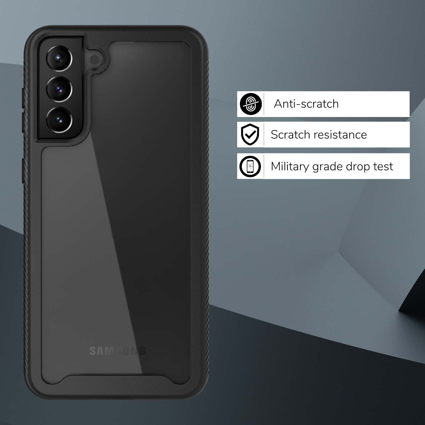 Heavy-Duty Case with Built-in Screen Protector for Samsung Galaxy A13 5G