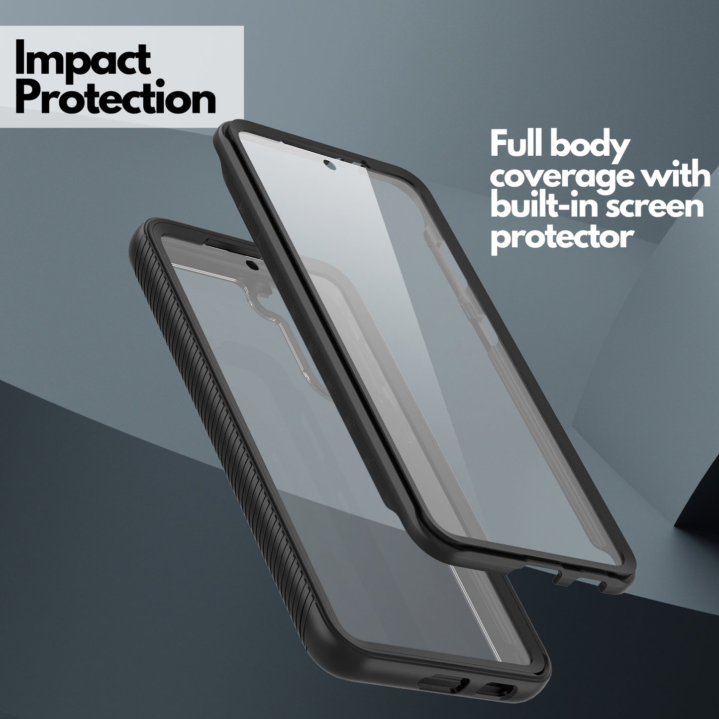 Heavy-Duty Case with Built-in Screen Protector for Samsung Galaxy A13 5G