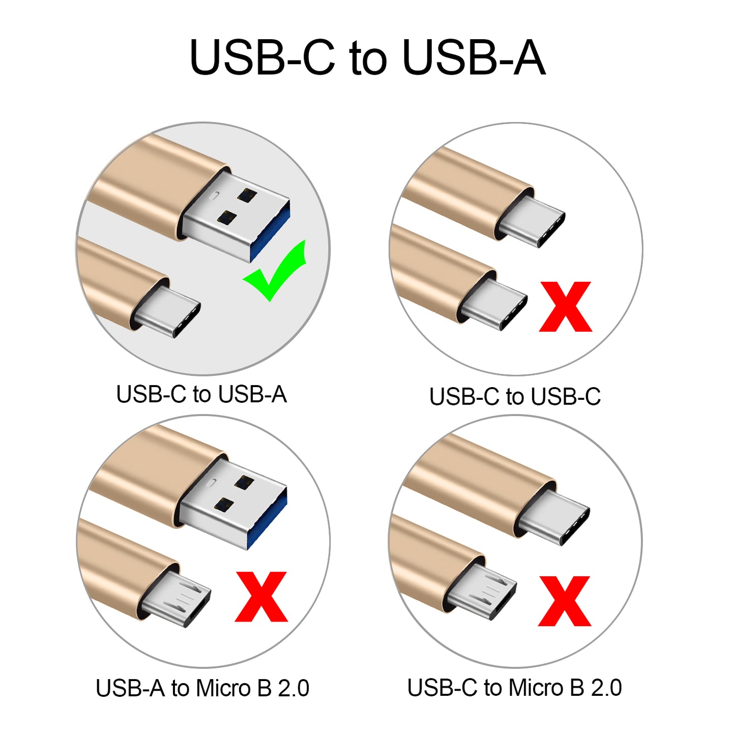 6ft Heavy-Duty Double Braided Fast Charging USB-C Cable (Beige Gold)